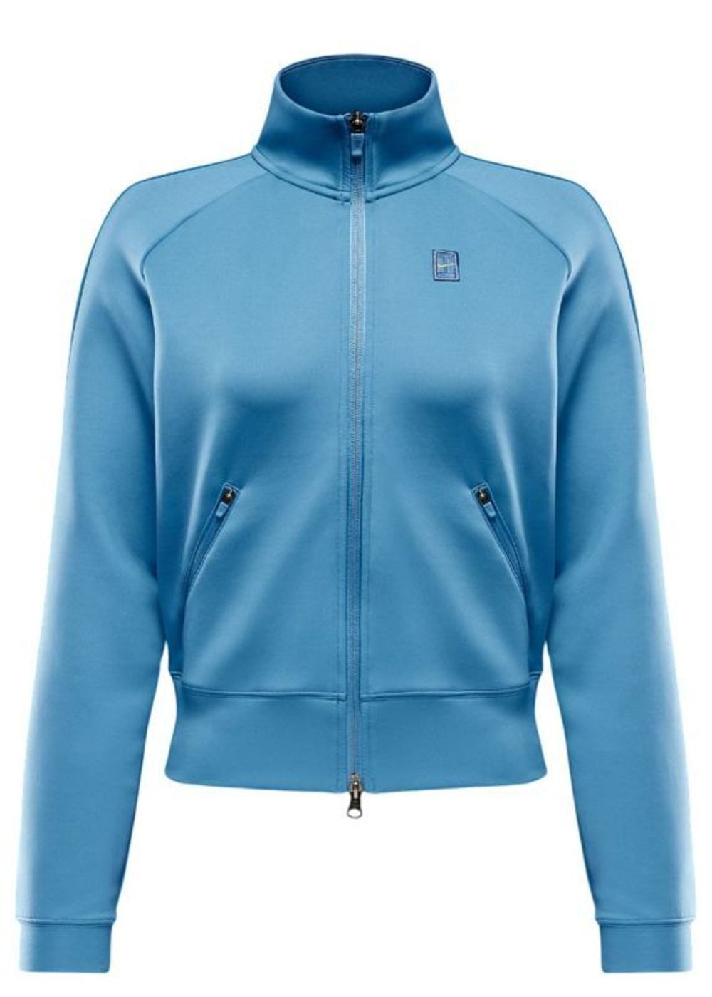 Женская Кофта теннисная Nike Court Heritage FZ - небесный