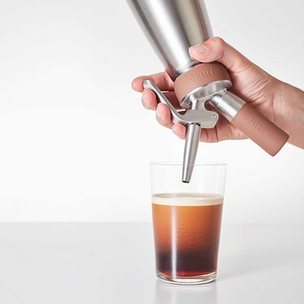 Сифон для нитро-коктейлей;сталь нерж.;1л;металлич. (Цвет: серебристый)