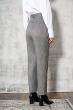 3854 Брюки женские (серый жаккард)