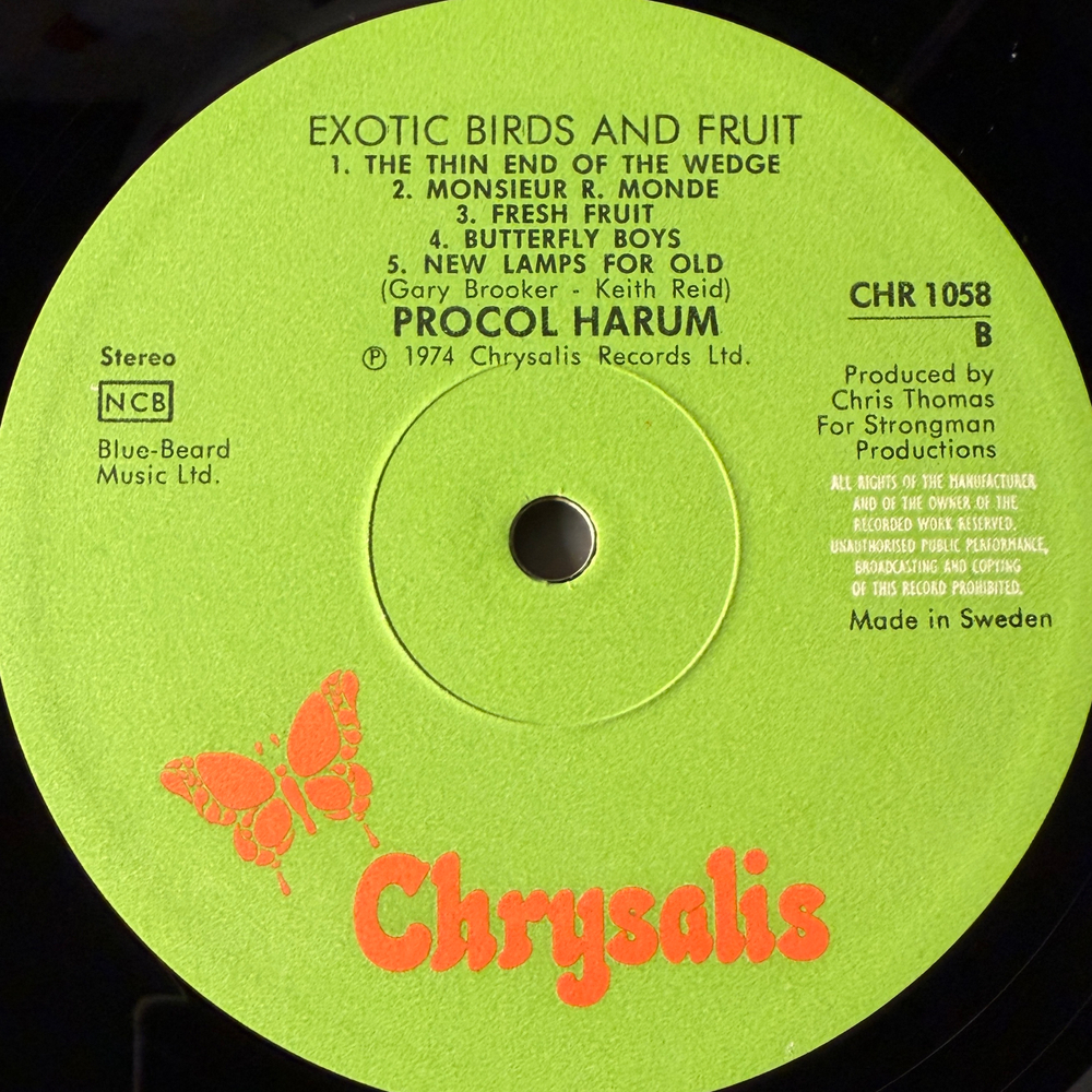 Procol Harum ‎– Exotic Birds And Fruit (Швеция)