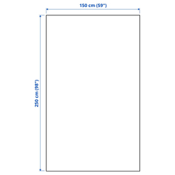 IKEA JAKOBSLILJA  (ИКЕА ЙАКОБСЛИЛЙА)  -  Покрывало, кремовый/антрацитовый, 150x250 см