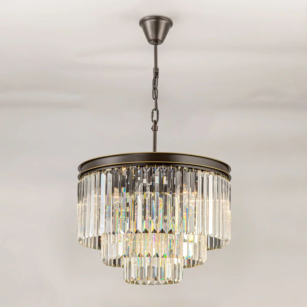 Citilux Мартин CL332131 Люстра хрустальная подвесная Прозрачная