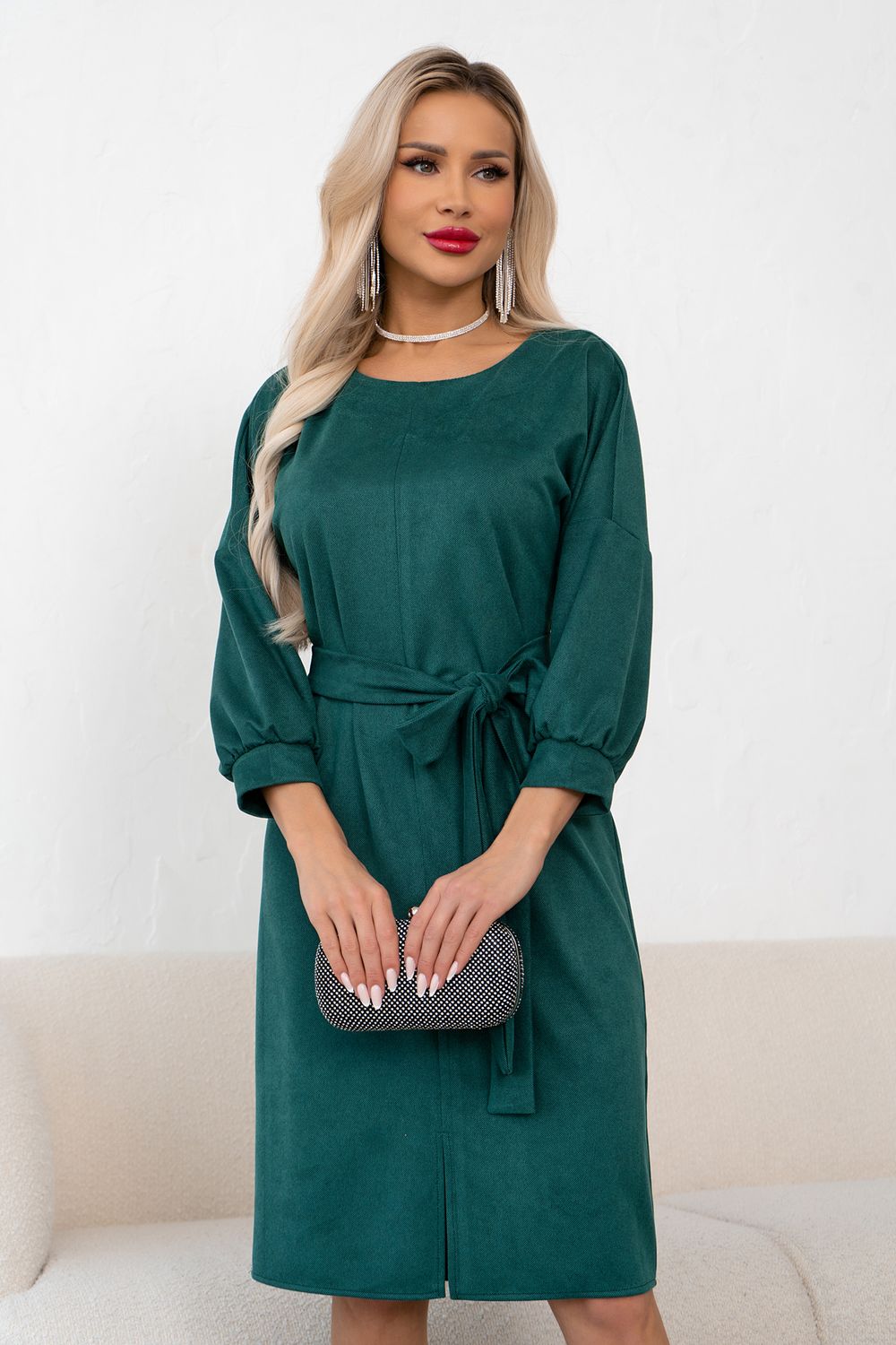 Платье Стефани (зеленый)-52р-р Р11-1239/3 Nikol