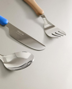 ZARA HOME ДЕТСКИЙ КОМПЛЕКТ СТОЛОВЫХ ПРИБОРОВ С СИЛИКОНОВОЙ РУЧКОЙ, РАЗНОЦВЕТНЫЙ