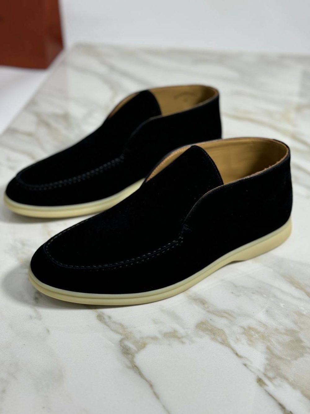 Высокие лоферы Loro Piana