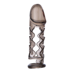 Дымчатая закрытая насадка на пенис 11,5см ToyFa XLover 748018