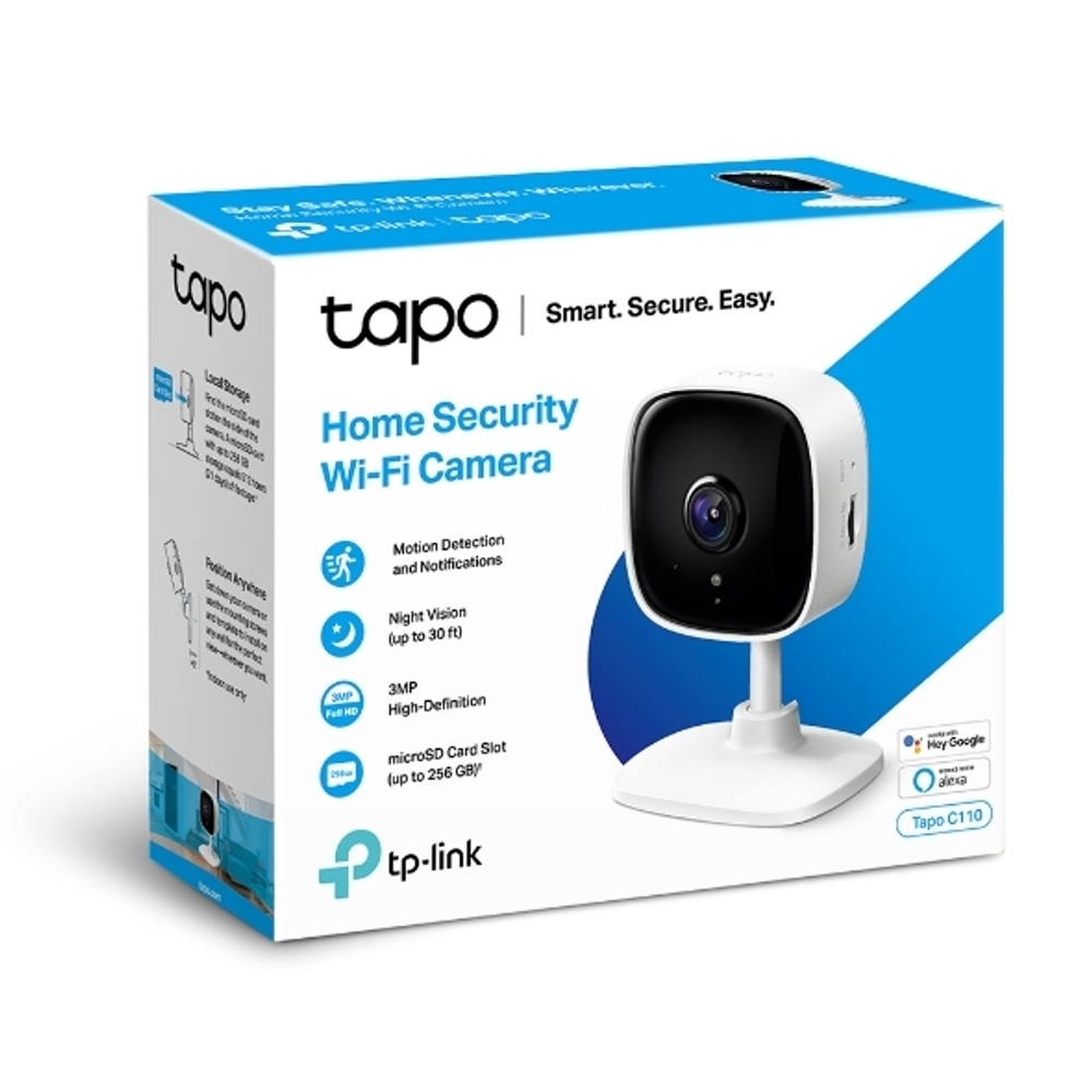 TP-Link Tapo C110 Домашняя Wi-Fi камера, 1080p Full HD
