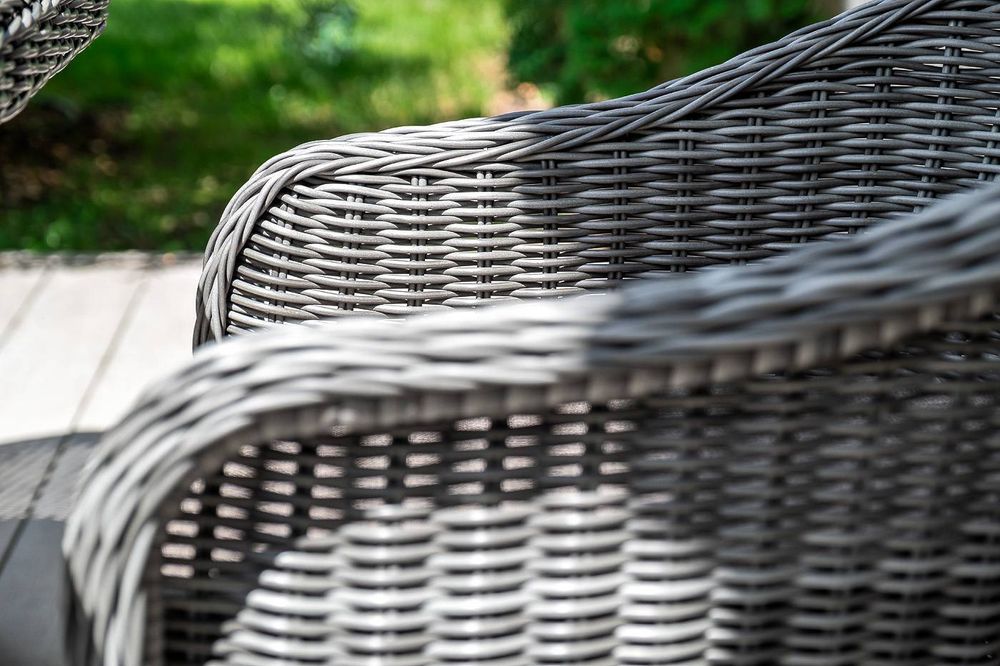 "Фредо" обеденная группа плетеная, цвет графит