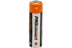 Солевая батарейка PROCONNECT АА, R6P 4 шт 30-0010