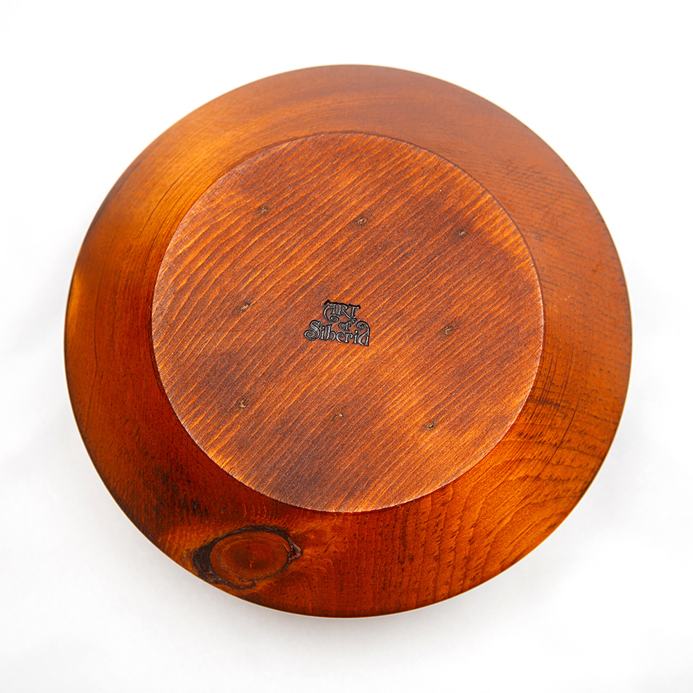 Деревянный салатник из древесины кедра 175 мм. T52