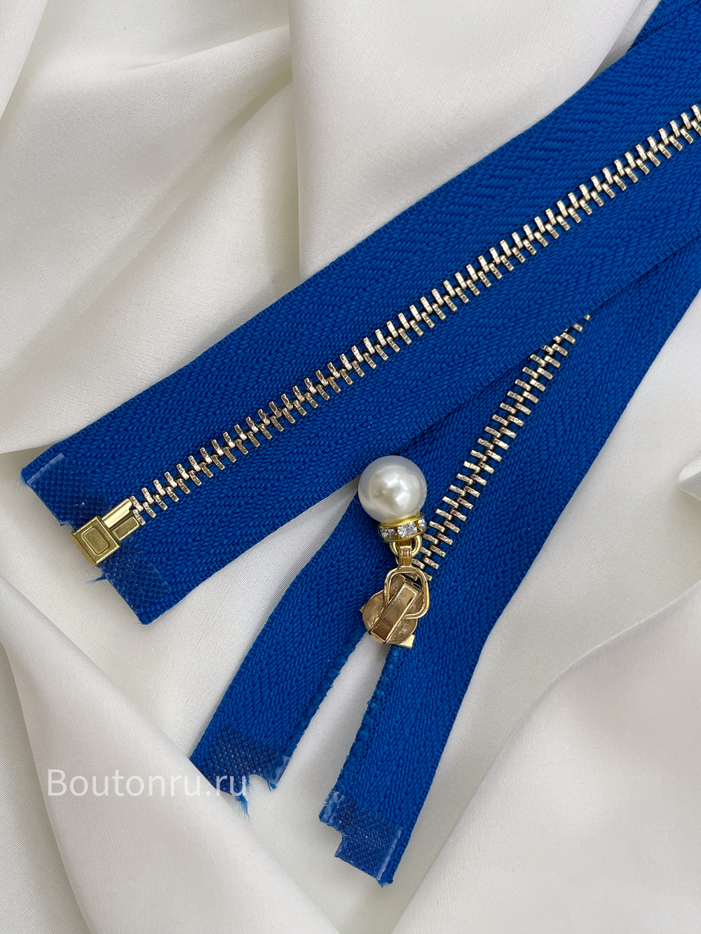 Молния синяя золото жемчуг