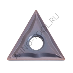 Пластина твердосплавная ISO TNMG220408-MFA APM20B AHNO по жаропроч. и нерж.стали, получистовая