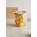 Банка для хранения квадратная glass bamboo, 1,5 л