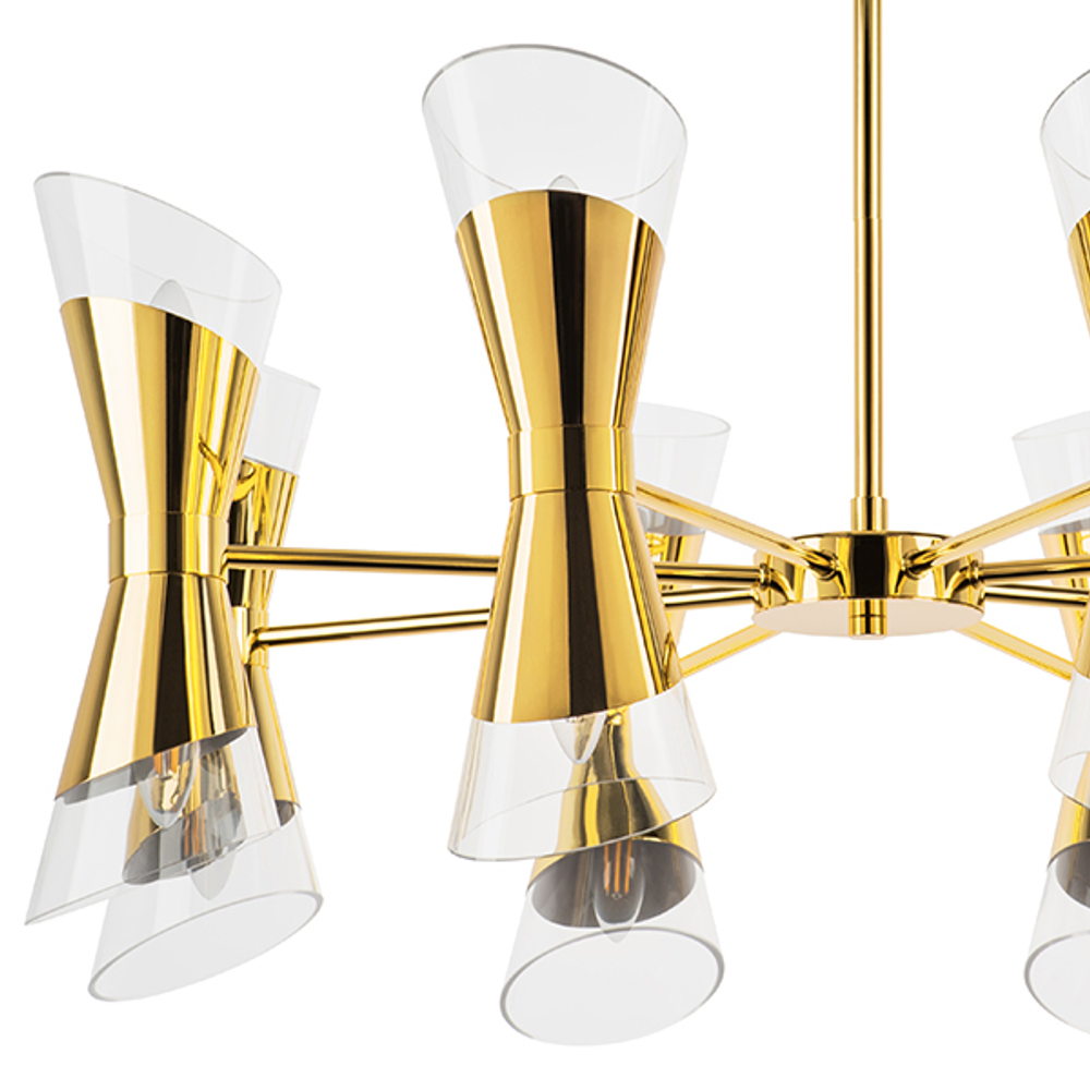 817162 Люстра STRATO 16х40W E14 ЗОЛОТО