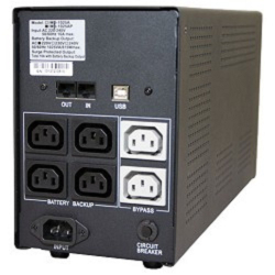 Источник бесперебойного питания PowerCom Imperial IMD-1200AP ИБП (Line-Interactive, 1200VA / 720W, Tower, 6 xC13: 4 с резервным питанием + 2 с фильтрацией, LCD, USB) (507311)