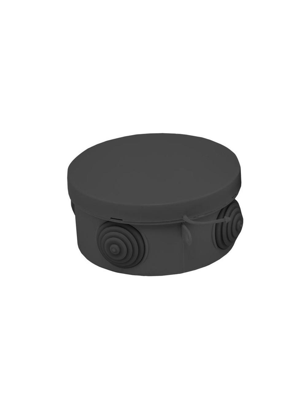 Коробка распаячная КМР-040-039 с крышкой 85х40 4 мембранных ввода IP54 черн. EKF plc-kmr-040-039-b