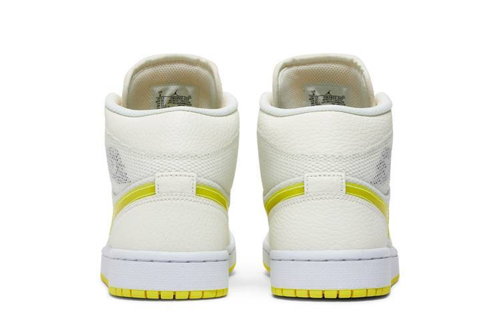 Кроссовки Jordan Air Jordan 1 Mid Se "Voltage Yellow" (Женская размерная сетка)