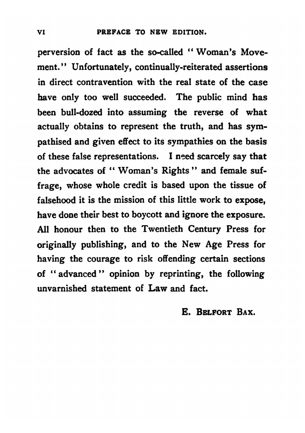 The Legal Subjection of Men | Bax Ernest Belfort