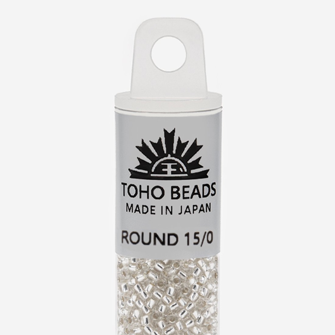 Японский бисер TOHO Round 15/0 (№21), с внутренним серебрением, прозрачный