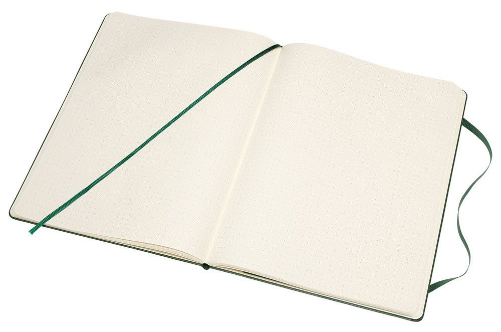 Блокнот Moleskine Classic XLarge пунктир твердая обложка зеленый (QP093K15)