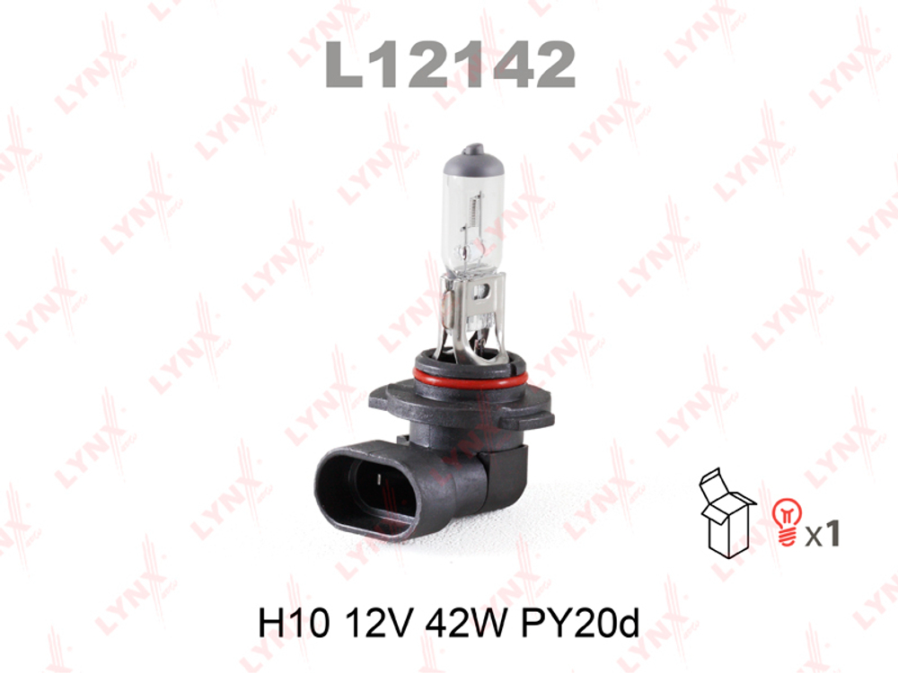 L12142     H10      12V42W   LYNX Лампа галогеновая