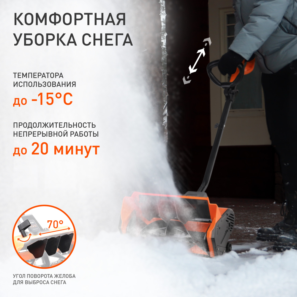 Ручной электрический снегоуборщик Patriot PS 1600 E