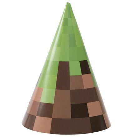 Колпаки "В стиле Пиксели" 6 шт