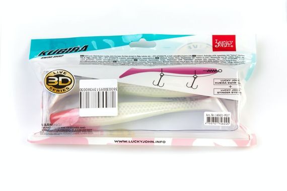Виброхвосты LJ 3D Series KUBIRA SWIM SHAD 7,0in (17,50)/PG17 2шт.