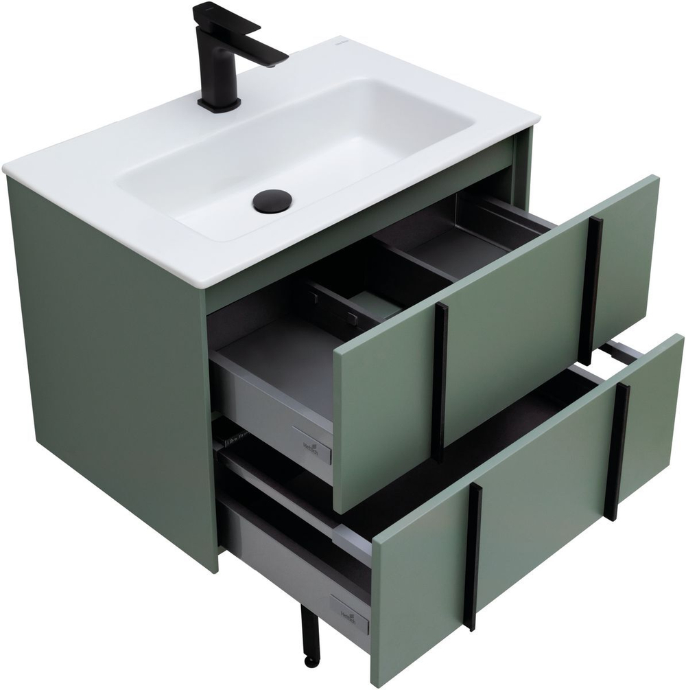 Тумба с раковиной Allen Brau Reality 70 см 1.32004.CGM олива матовый