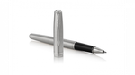 Ручка роллер Parker Sonnet Stainless Steel CT 1931511, стержень: F, цвет чернил: black, в подарочной упаковке