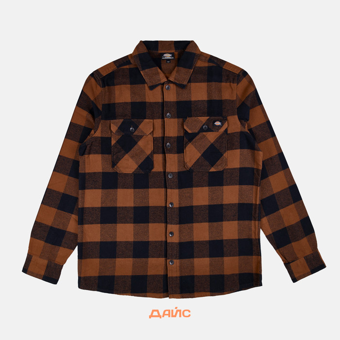 Рубашка мужская Dickies Sacramento Long Sleeve Shirt артикул:WLR23WCK - купить в магазине Дайс