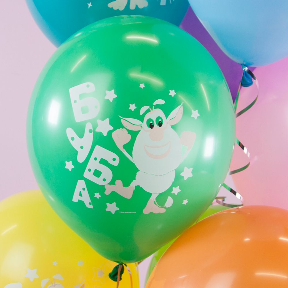 Воздушный Шар (12''/30 см) Буба, Ассорти, пастель, 1 ст, 25 шт.