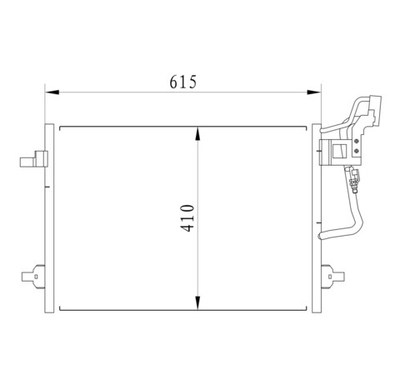 Kular - 16223-KLR - Condenser, air conditioning