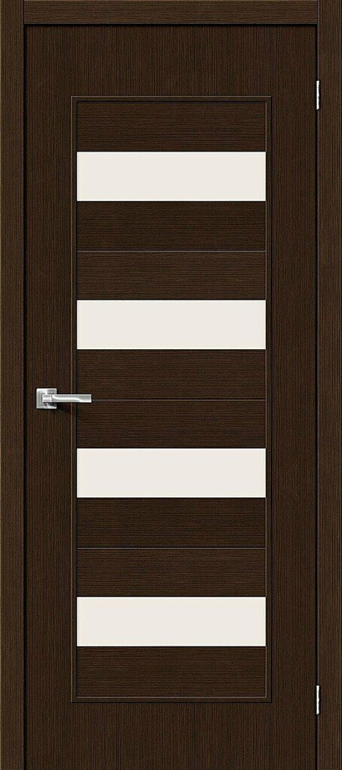 Дверь Тренд-23 / Цвет 3D Wenge / Стекло Magic Fog / Двери Браво