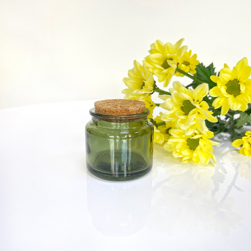 Банка для свечей с пробковой крышкой