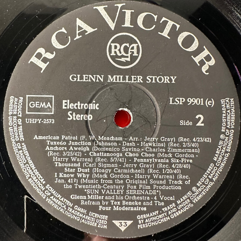 Glenn Miller And His Orchestra ‎– Glenn Miller Story (Германия)