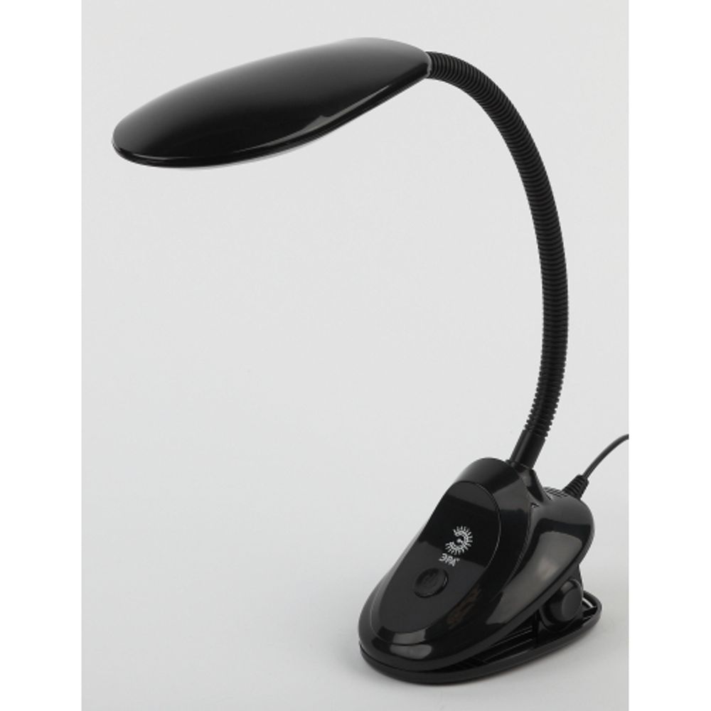 Настольный светильник ЭРА NLED-478-8W-BK светодиодный на прищепке черный