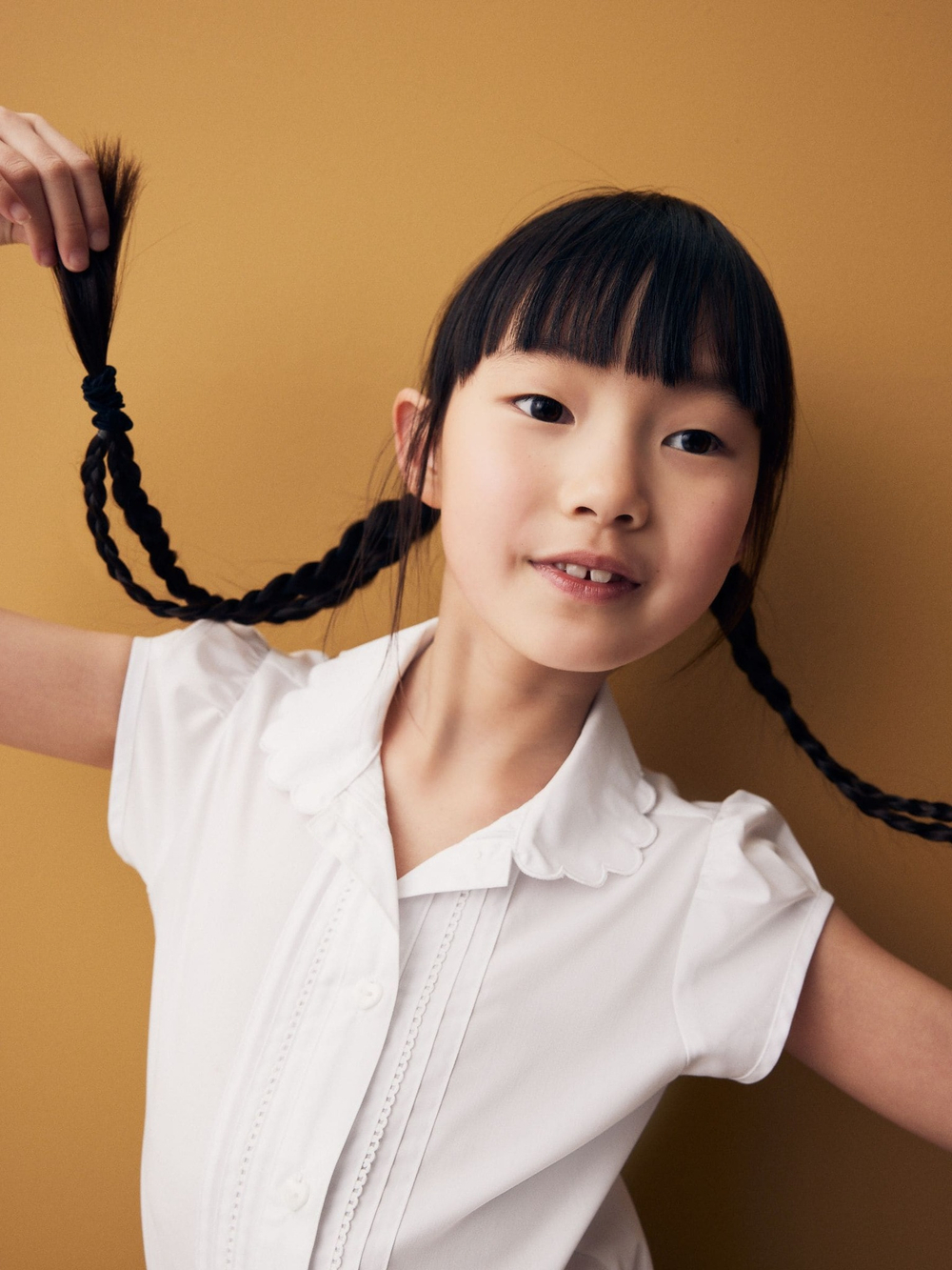 Блуза с коротким рукавом школьная для девочки Next Q76-795, Белый