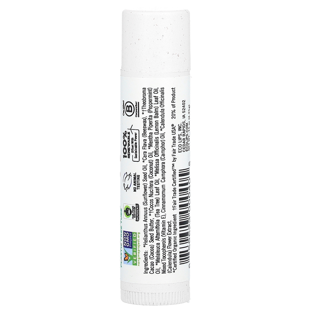 Eco Lips, целебный бальзам для губ, чайное дерево, 4,25 г (0,15 унции)