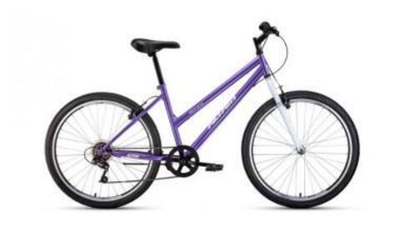 Велосипед 2-х колес. 26" low 6 ск. рост. 17" ALTAIR MTB HT 2020-2021, фиолетовый/белый (FORWARD)