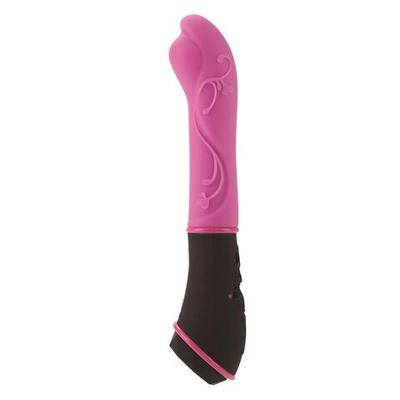 Розовый вибромассажер из силикона TANTRIC AURA MASSAGER - 15 см. (Цвет: розовый)