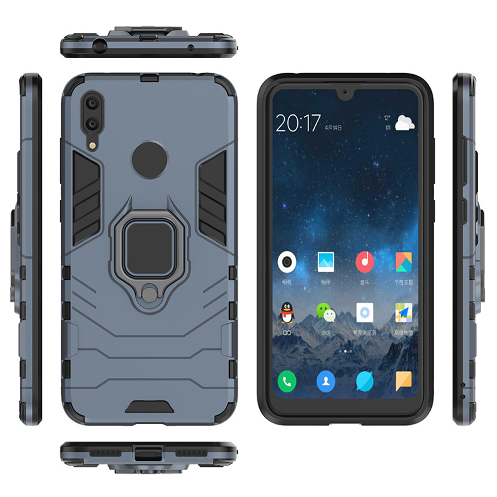 Противоударный чехол с кольцом Panther Case для Huawei Y7 (2019)