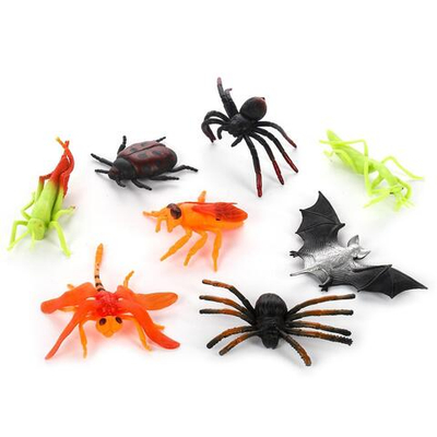 Набор пауков 8шт, пакет CL04-71