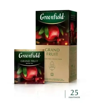 Чай в пакетиках чёрный Greenfield Grand Fruit, 25 шт