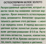 Остеоспермум Белое золото 0,1 г СМЦ-78
