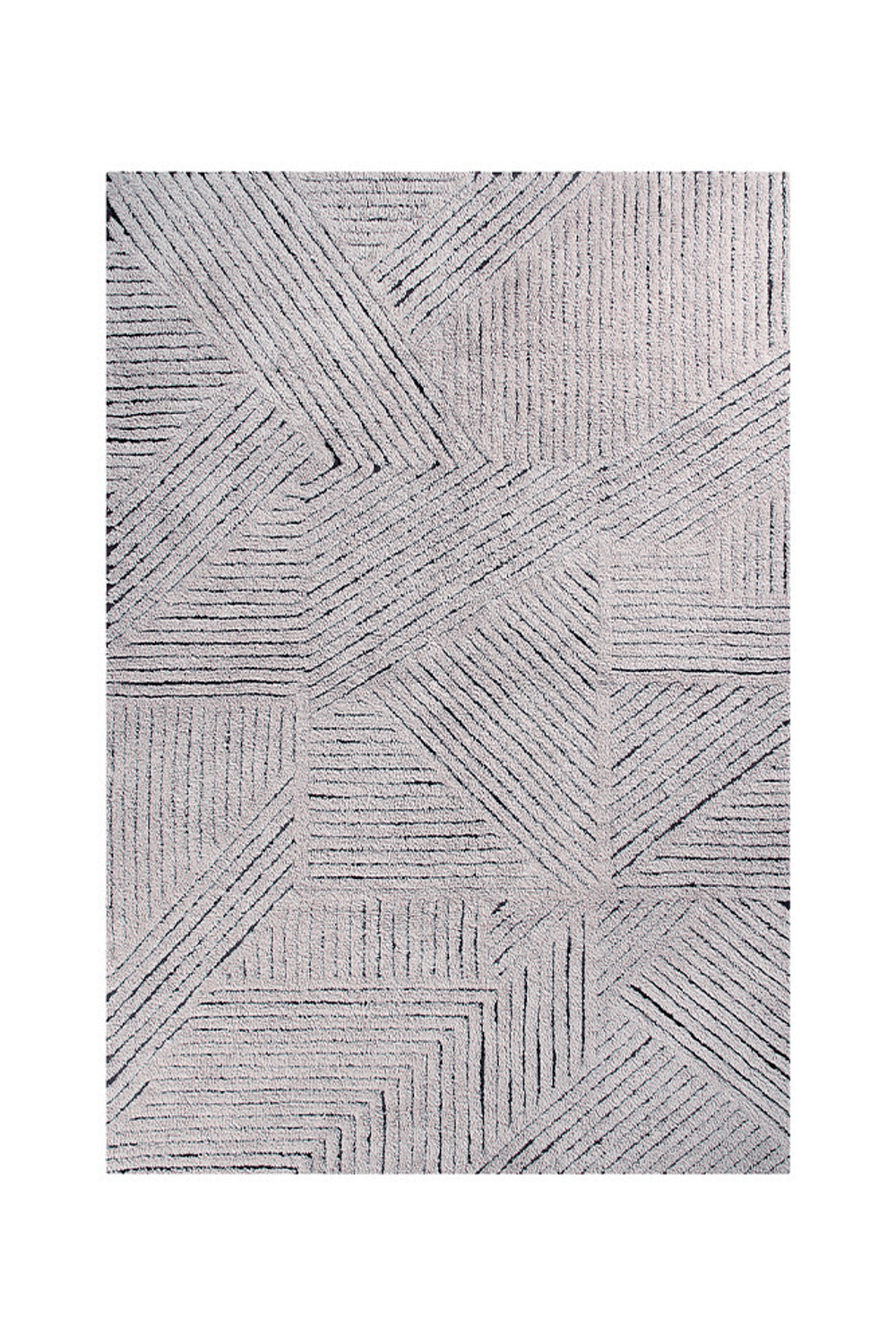 Шерстяной стираемый ковер Lorena Canals Black Chia L (170 x 240 см)
