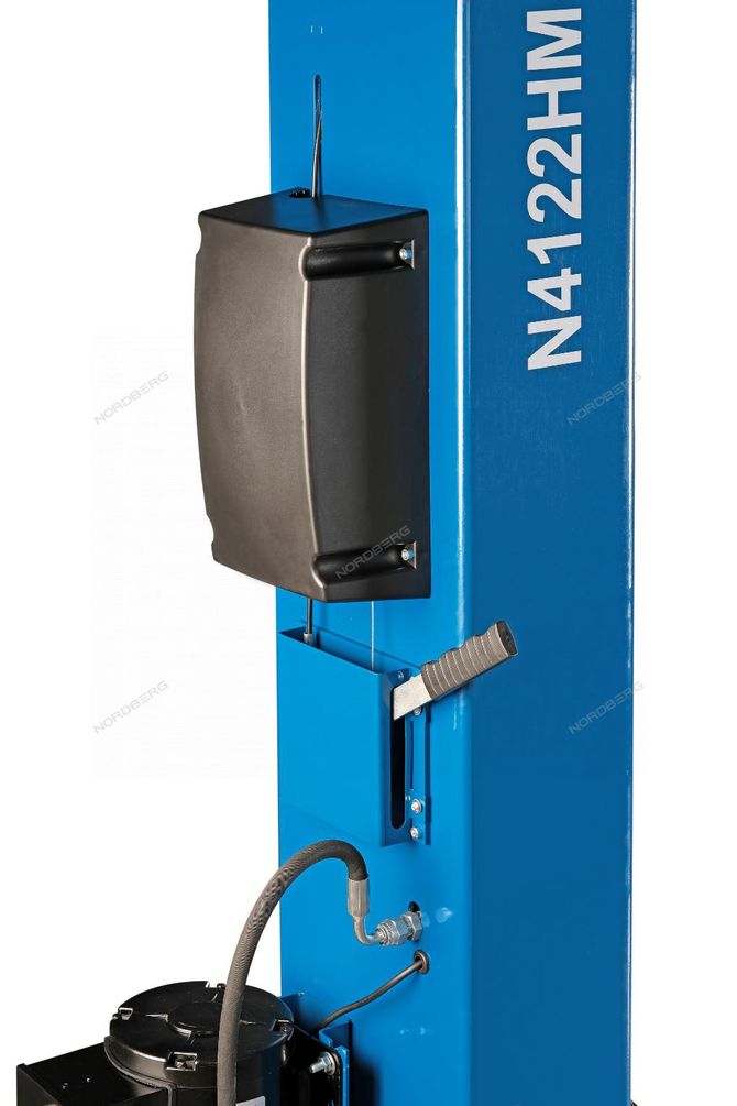 NORDBERG (N4122HM-4B) Подъемник 2-стоечный 4 т, с верхней синхронизацией, снятие со стопоров с одной колонны, 380 В, синий