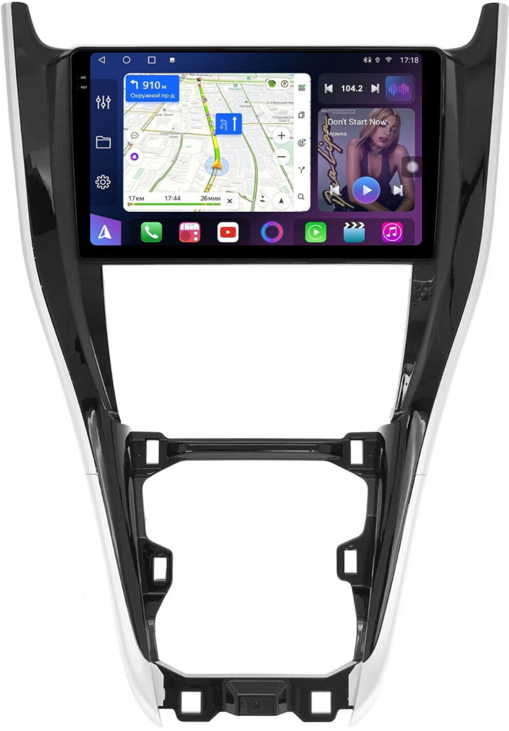 Магнитола для Toyota Harrier 3 XU60 2013-2017 (большая рамка) - FarCar BM10-9534F1 монитор 10.36" QLED на Android 14, TS10, 4+32Гб, CarPlay, 4G SIM-слот