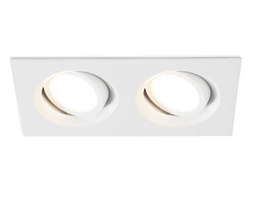 Встраиваемый поворотный точечный светильник 2*GU5.3 TN102745/2 WH белый TECHNO SPOT Standard Tech Ambrella