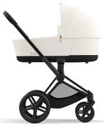 Коляска 3 в 1 Cybex Priam IV Matt Black complete и автокресло Cloud T i-Size Sepia Black Off White